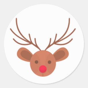 Christmas Rudolph Reindeer Stickers