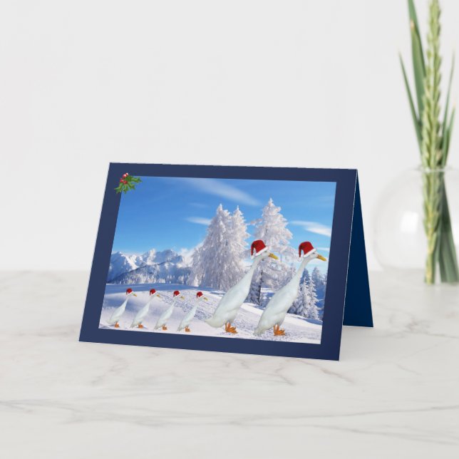 Christmas runner duck holiday card (Front)