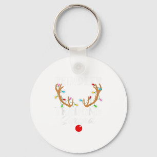 Christmas Running Reindeer Runner Training Squad T Keychain