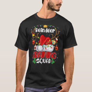 Christmas Running Reindeer Training Squad Team Xm T-Shirt