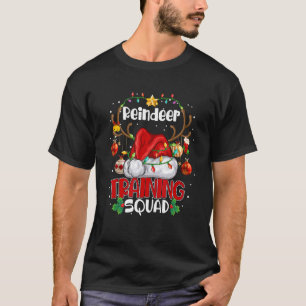 Christmas Running Reindeer Training Squad Team Xma T-Shirt