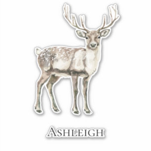 Christmas Rustic Deer Name