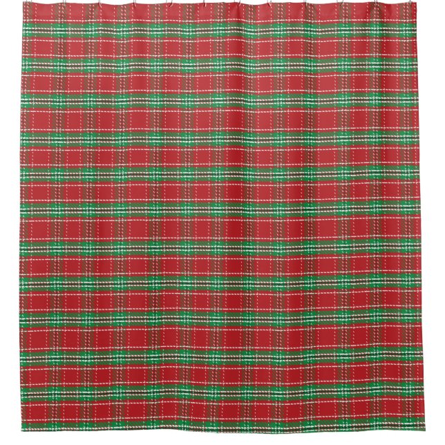 Christmas Rustic Farmhouse Red Holiday Red Plaid (Front)