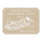 Christmas rustic typography vintage beige holiday