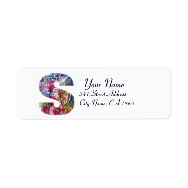CHRISTMAS S LETTER  / SANTA  PLAYING HARP (Front)