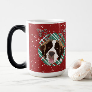 Christmas Saint Bernard Magic Mug