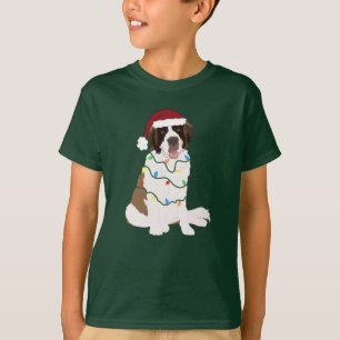 Christmas Saint Bernard T-Shirt