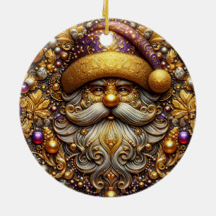 CHRISTMAS ~ Saint Nicholas 19th Century ~ Ceramic Ornament