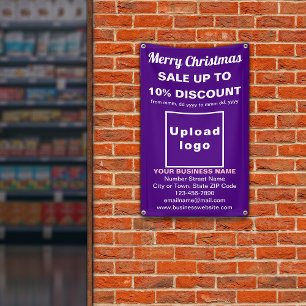Christmas Sale Business Purple 2.5’ x 4’ Banner