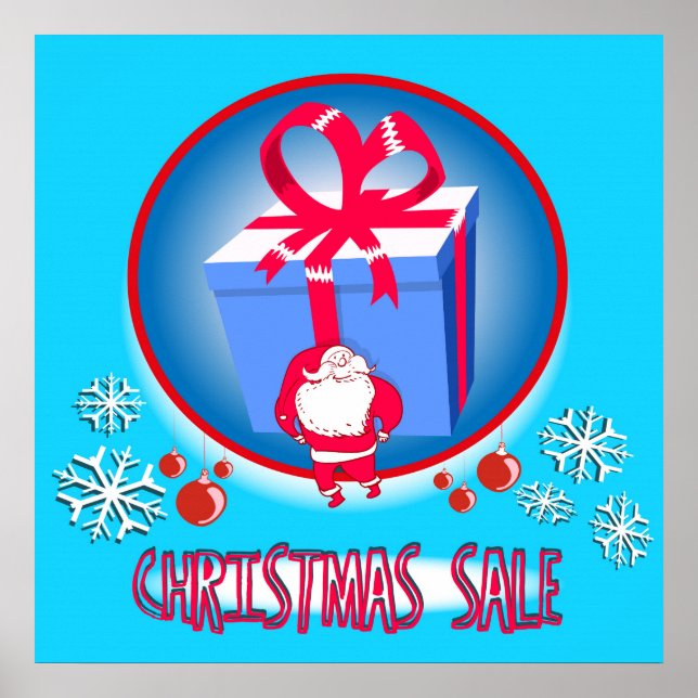 christmas sale poster cartoon (Front)