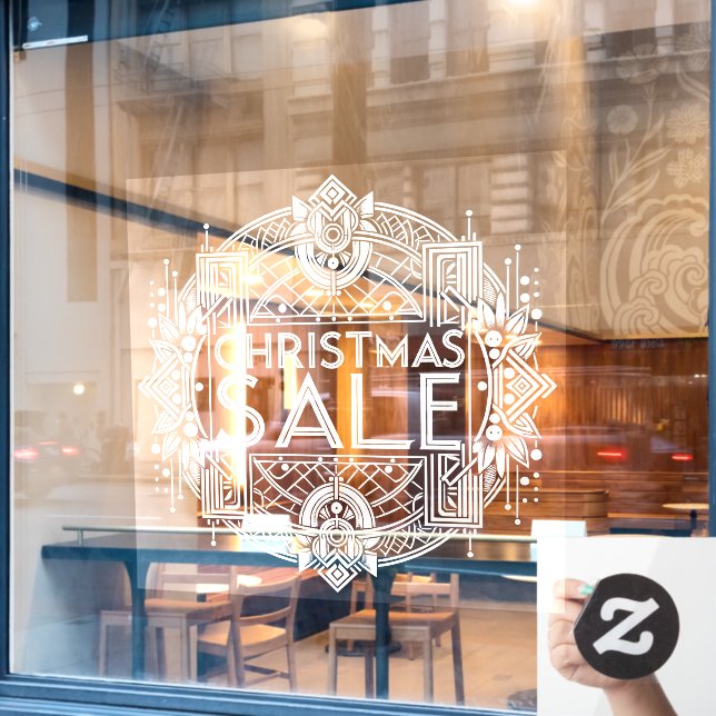 Christmas Sale  Window Cling (Cafe Window)