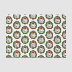 Christmas Samoyed dog tissue paper