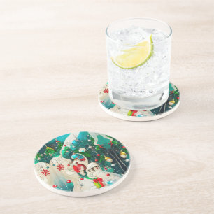 Christmas Sandstone Coaster