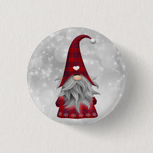 Christmas Santa     1 Inch Round Button (Front)