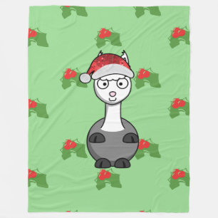 christmas santa alpaca blanket