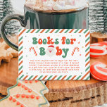 Christmas Santa Baby Baby Shower Books for Baby  Enclosure Card<br><div class="desc">Enhance your Santa Baby baby shower theme with our Personalized Christmas Santa Baby Baby Shower Books for Baby Enclosure Card. Perfect for Christmas baby shower celebrations, this adorable card adds a special touch to your Christmas themed baby shower ideas. Ideal for December baby shower ideas, it allows guests to share...</div>
