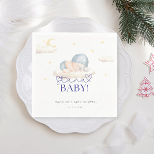 Christmas Santa Baby Boy Shower  Napkin