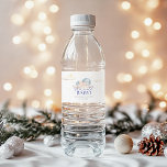 Christmas Santa Baby Boy Shower  Water Bottle Label<br><div class="desc">The "Santa Baby" shower water bottle label has a sweet,  festive design,  featuring a baby in a blue Santa hat with soft clouds and stars. It uses playful red script and pastel tones,  creating a cozy holiday feel,  perfect for a winter baby shower.</div>
