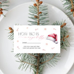 Christmas Santa Baby How Big is Mommy's Belly Enclosure Card<br><div class="desc">Christmas Santa Baby How Big is Mommy's Belly Enclosure Card. Matching items are available.</div>