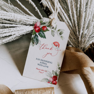 Christmas Santa Baby Shower Gift Tags