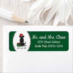 Christmas Santa Black Labrador Retriever Cute