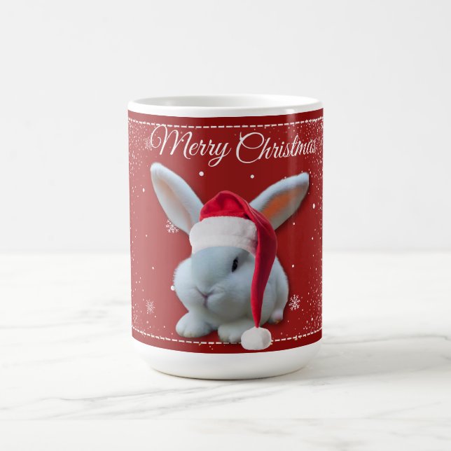 Christmas Santa Bunny Mug (Center)
