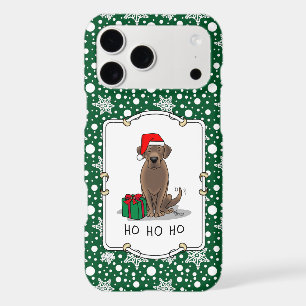 Christmas Santa Chocolate Labrador Retriever Cute