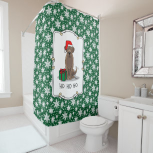 Christmas Santa Chocolate Labrador Retriever Cute