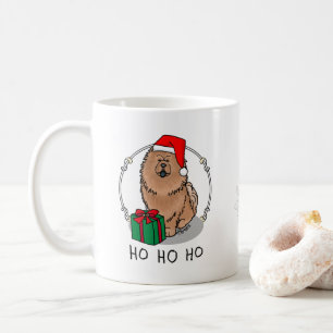 Christmas Santa Chow Chow Dog (cinnamon) Cute Coffee Mug