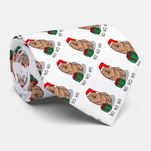 Christmas Santa Chow Chow Dog (cinnamon) Cute Tie
