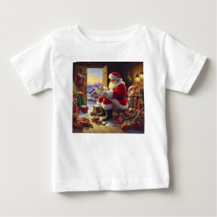 Christmas Santa Claus 2 Baby T-Shirt