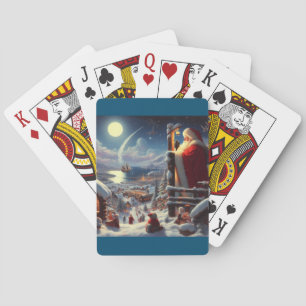 Christmas Santa Claus 5 Playing Cards