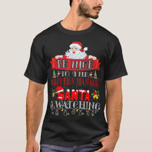 Christmas Santa Claus Analytics Manager Gift T-Shirt