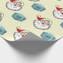 Christmas Santa Claus and Gift Wrapping Paper