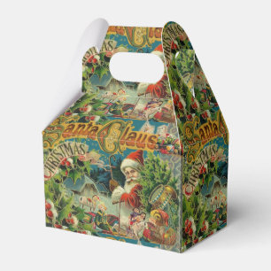 Christmas Santa Claus Antique Art Favor Box