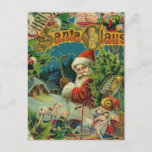 Christmas Santa Claus Antique Art Holiday Postcard<br><div class="desc">This Christmas Santa Claus is a collection of images from the 1800s.</div>