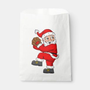 Christmas Santa Claus Baseball Catcher Boys Girls Favour Bag