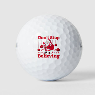 Christmas Santa Claus Believing Golf Balls