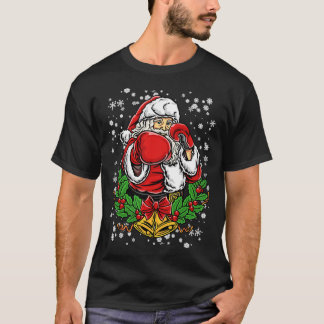 Christmas Santa Claus Boxer Boxing T-Shirt