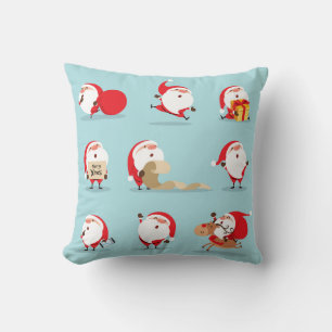 Christmas Santa Claus collection. Throw Pillow