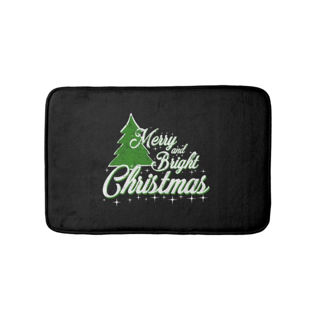 Christmas Santa Claus Gift Idea Winter Bath Mat (Front)