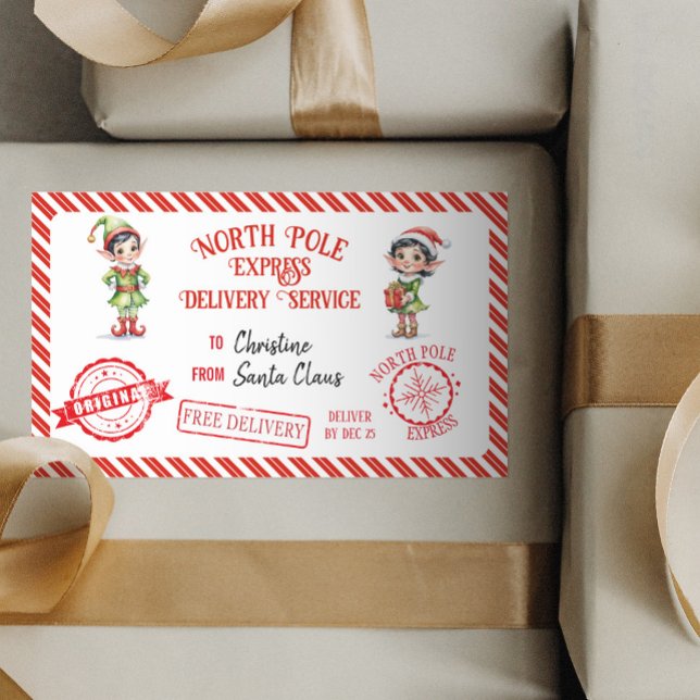 Christmas Santa Claus Gift North Pole Delivery Sticker (Creator Uploaded)