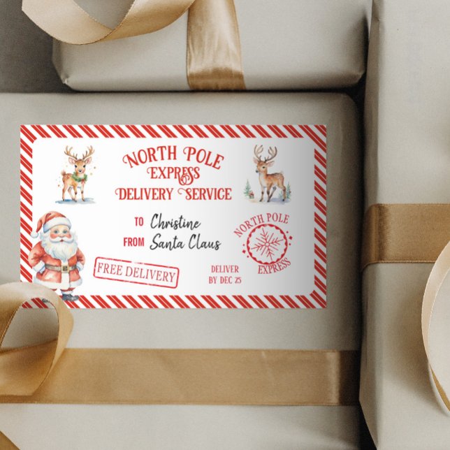 Christmas Santa Claus Gift North Pole Delivery Sticker (Creator Uploaded)