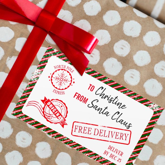 Christmas Santa Claus Gift North Pole Delivery Sticker (Creator Uploaded)