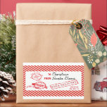 Christmas Santa Claus Gift North Pole Delivery Sticker<br><div class="desc">Are you a good little boy or girl? Send a little holiday spirit and gifts with the North Pole delivery sticker.</div>