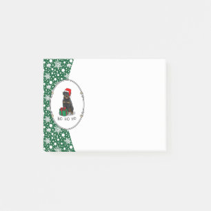 Christmas Santa Claus Hat Rottweiler Dog Cute Post-it Notes