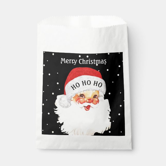 Christmas Santa Claus HO HO HO Favour Bag (Front)