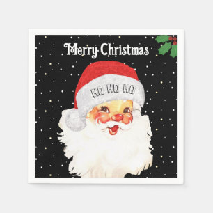 Christmas Santa Claus HO HO HO Napkin