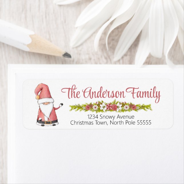 Christmas Santa Claus  Label (Insitu)