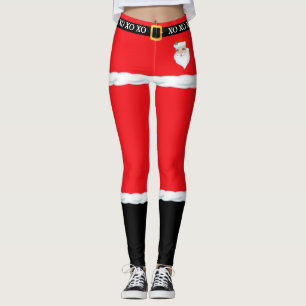 Christmas Santa Claus leggings